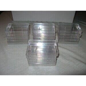Lot of 20 Emptry Plastic Clear Cassette Tapes Boxes All BRAND NEW